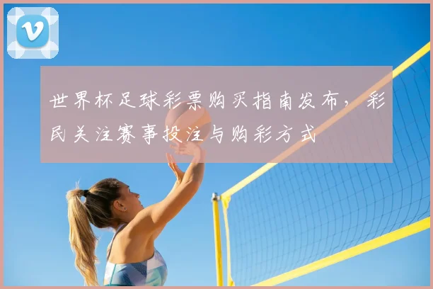 世界杯足球彩票购买指南发布,彩民关注赛事投注与购彩方式